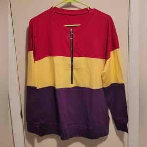 NWOT Multi Color Long Sleeve Sweatshirt
